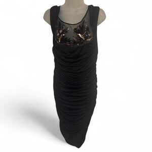 arden b black lace dress Arden B Black Beige Lace Dress